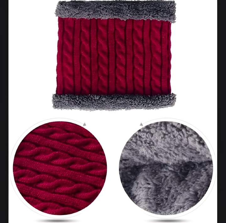 Wool Cap With Neck Warmer