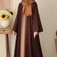 Georgette Plain Full Abaya with Stoller