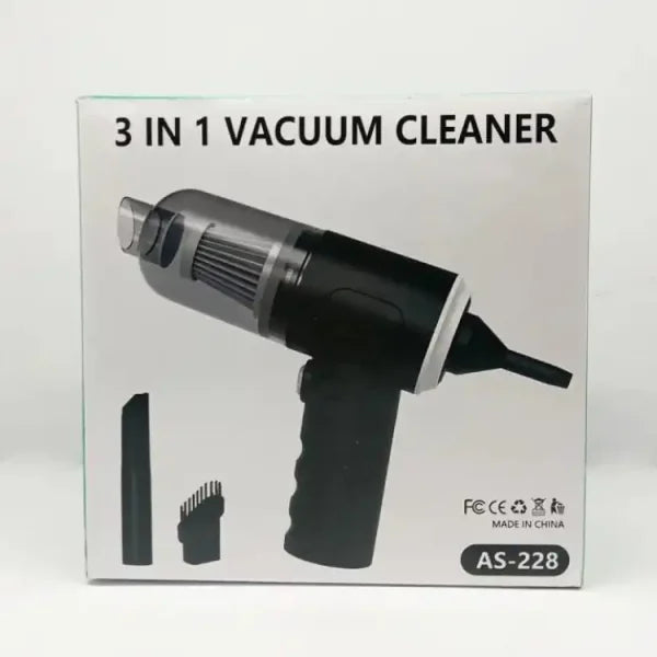 3 In 1 Portable Vacuum Cleaner Wireless Hand-held Cleaning For Car Home (As 228)