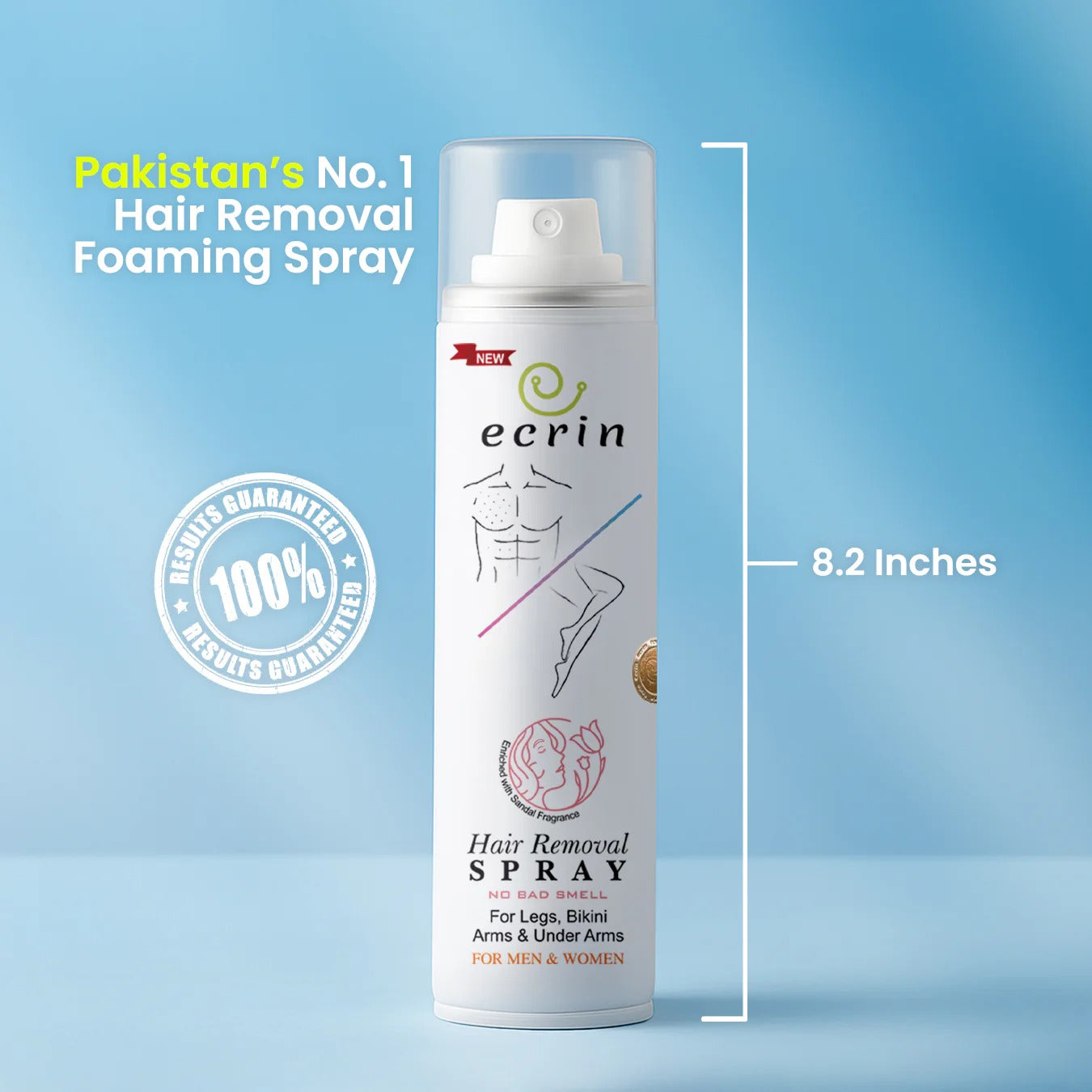 New Ecrin Hair Removal Foaming Spray - Advance Formula with Refreshing Fragrance