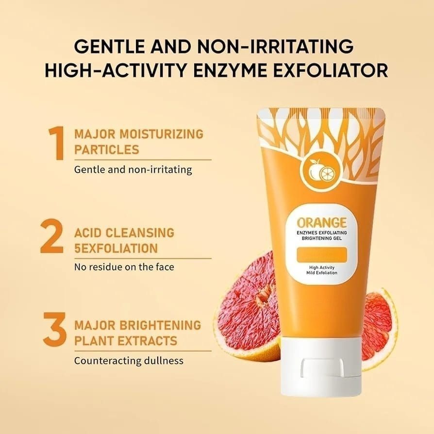 Orange Enzyme Exfoliating Gel | Brightening, Nourishing & Citrus