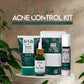 Acne Control Facial Kit - 5 Pcs with Hydrating Tea Tree Wash and Pore Clearing Gel